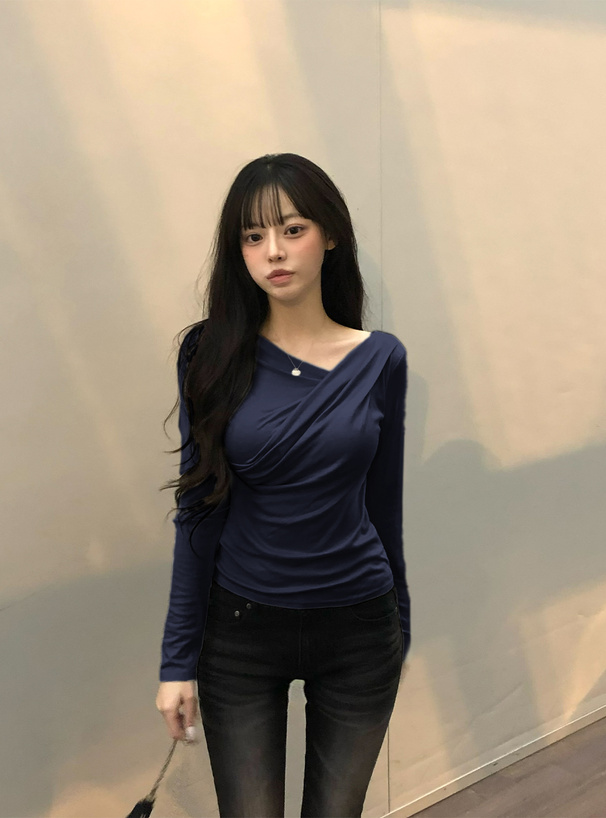 接触冷感3Wayシアードレープカシュクールトップス