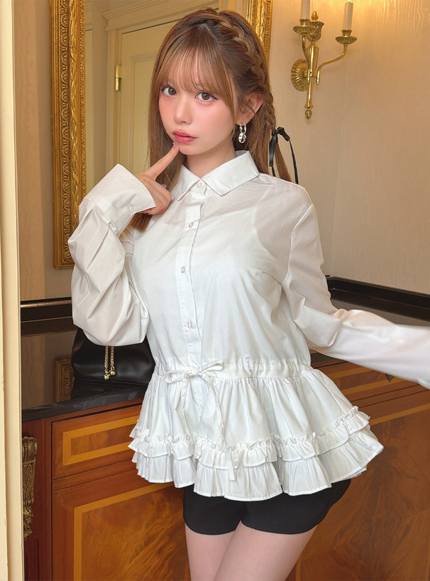 ティアードフリルチュニック