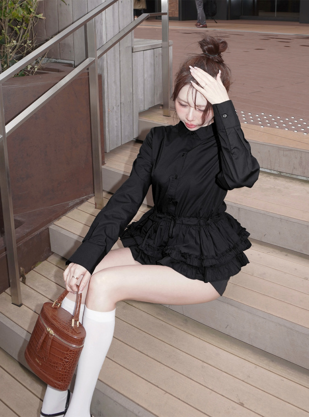 ティアードフリルチュニック