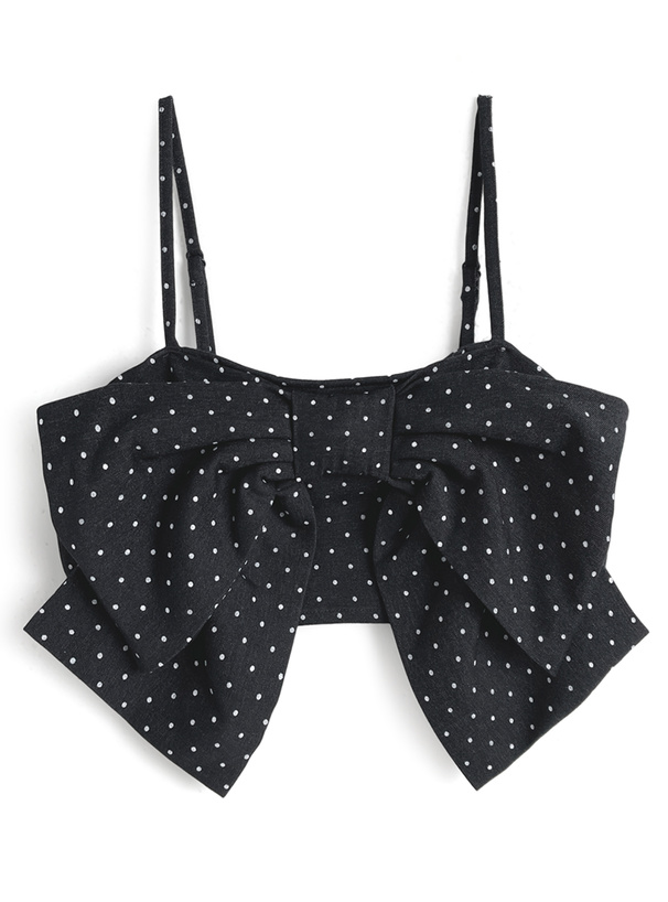 ビッグリボンビスチェ×シャツチュニックアンサンブル