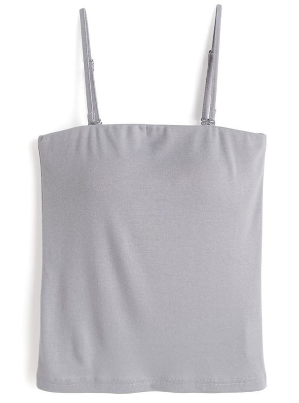 チェック柄シアーボレロ×カップ付きキャミソールアンサンブル