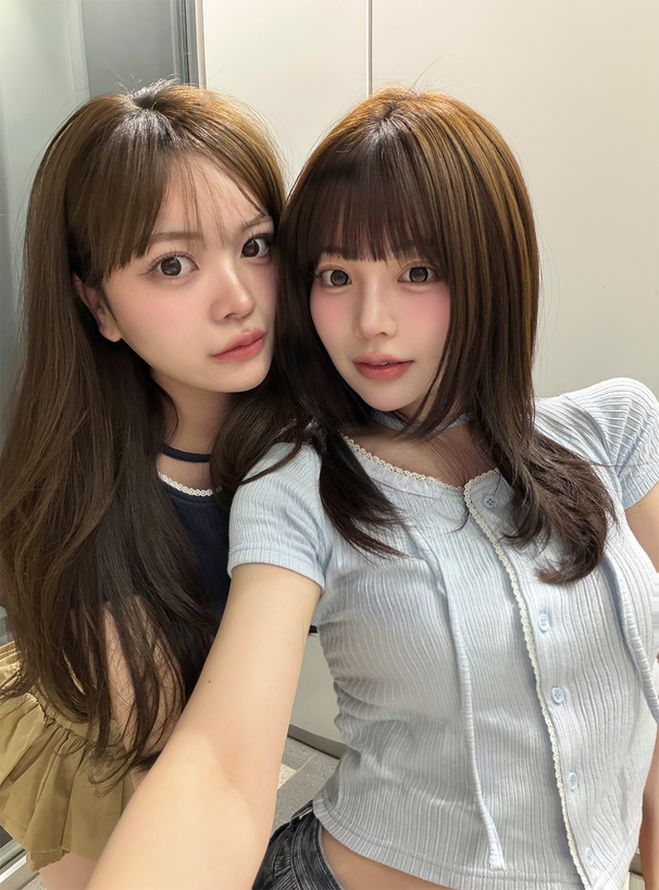 タイ付きレースサイドギャザーリブカーディガン