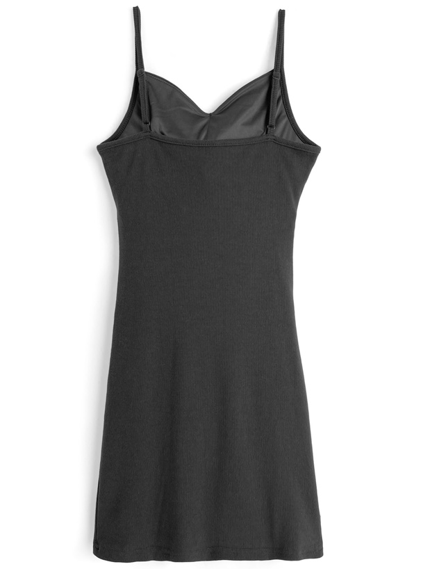 カップ付きドレープカシュクールキャミソールミニワンピース