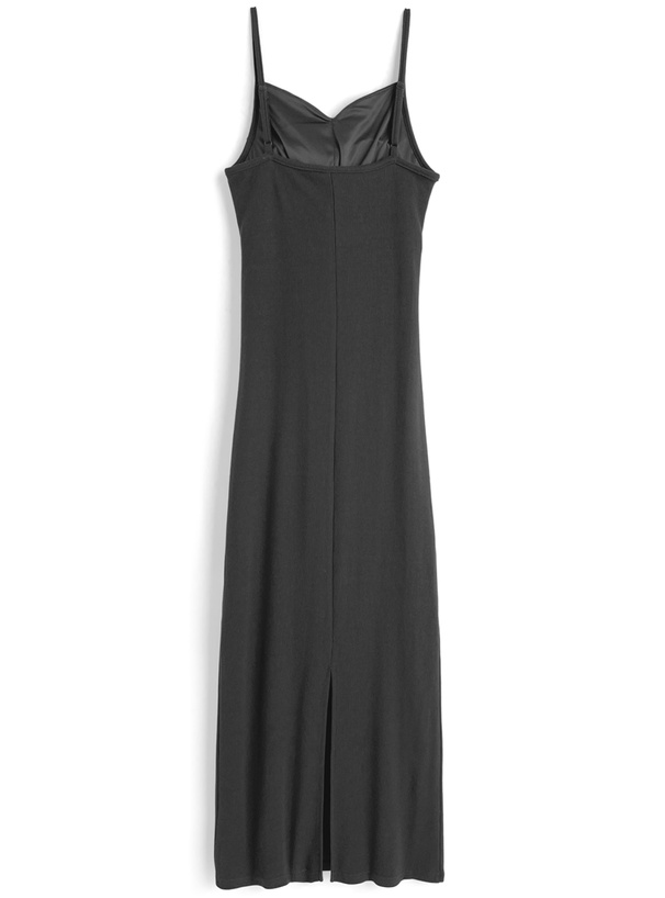 カップ付きドレープカシュクールキャミソールワンピース