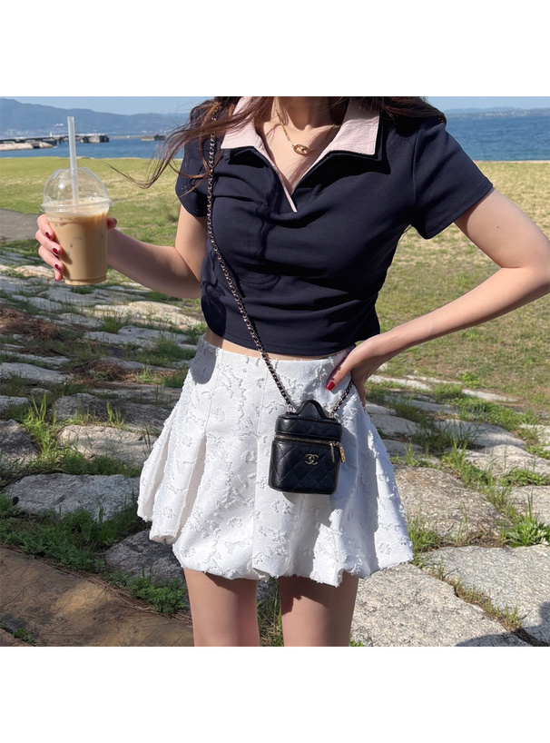 配色カラースキッパートップス