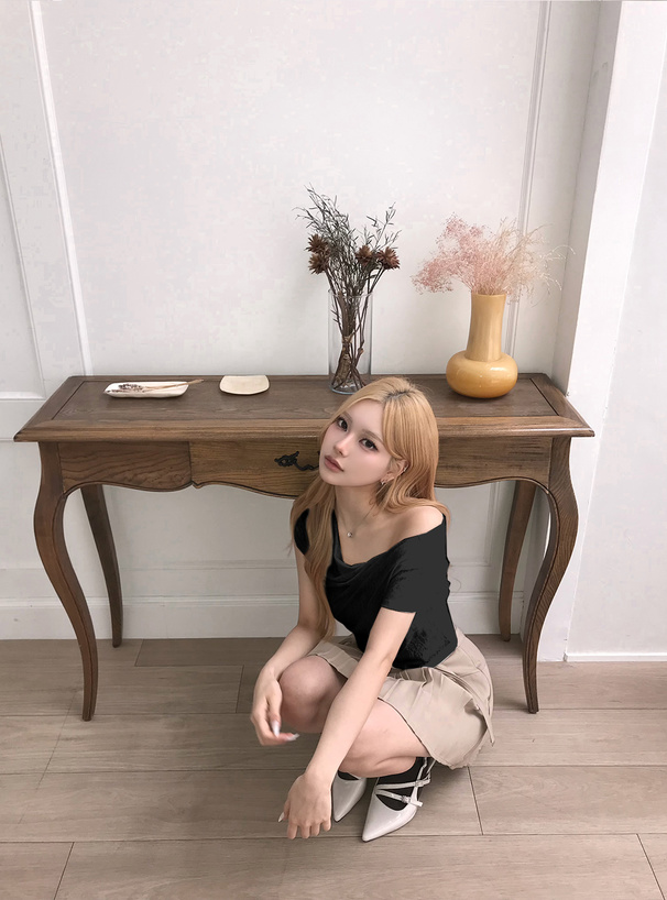 3Wayレースドレープカシュクールトップス