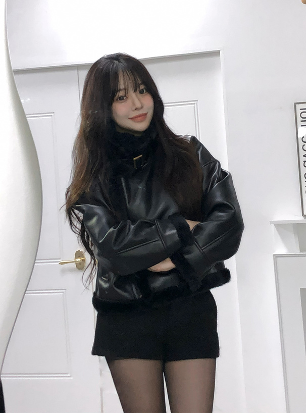 レザーファージャケット[dk829] | レディースファッション通販の