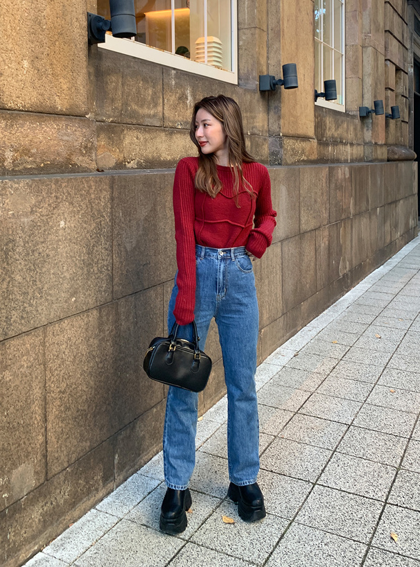 ビスチェ風ニットトップス