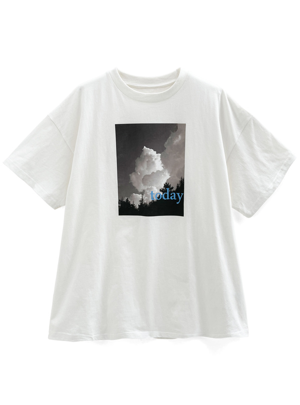 フォトプリントロゴTシャツ