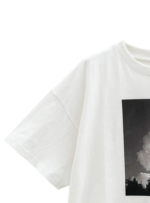 フォトプリントロゴTシャツ