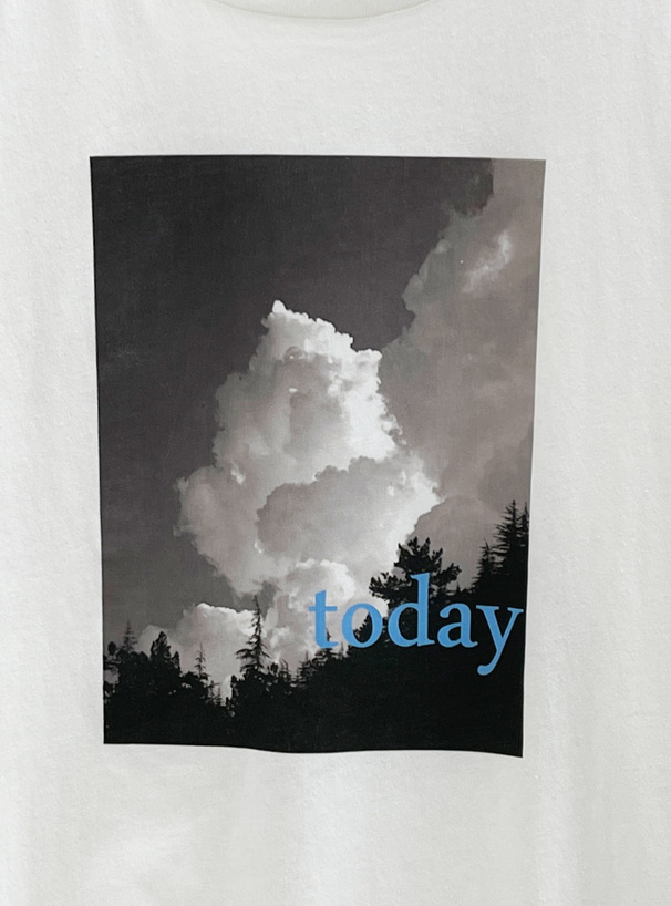 フォトプリントロゴTシャツ