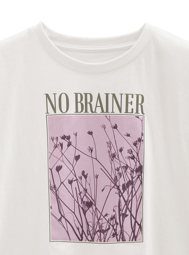 フラワープリントロゴTシャツ[dpk429] | レディースファッション