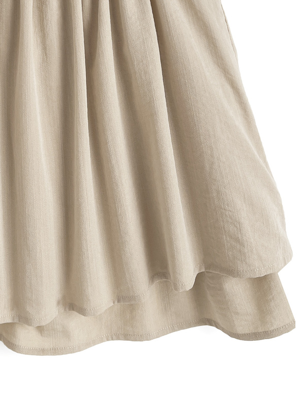 リネンタッチギャザーキャミトップス