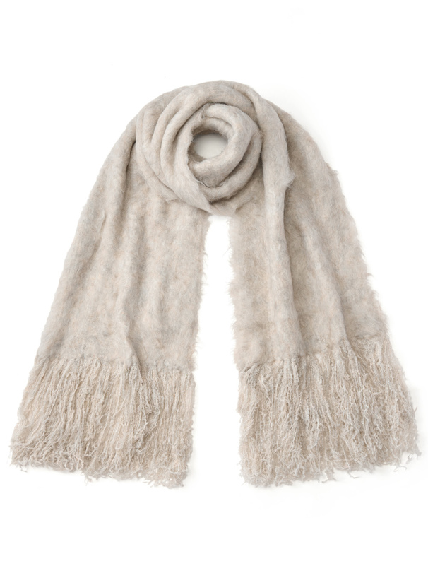 起毛フリンジボリュームマフラー