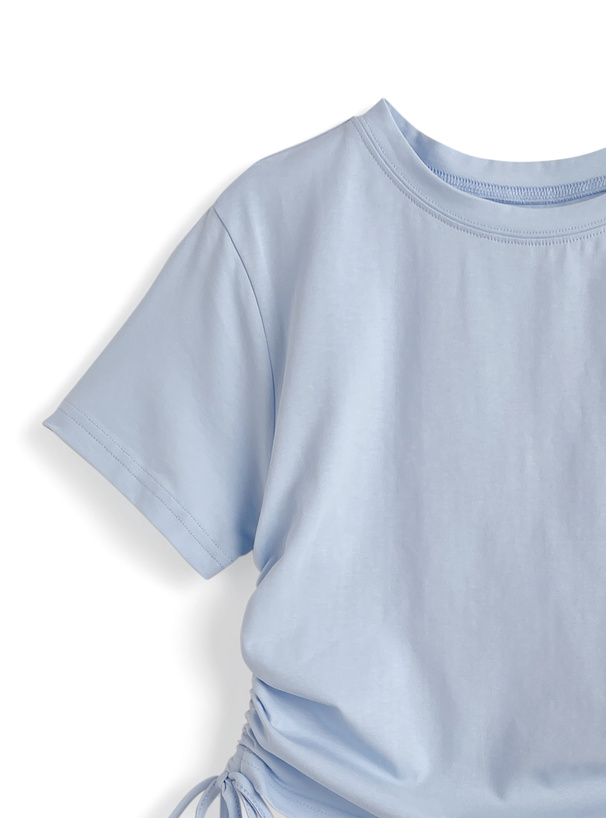 サイドドロストTシャツトップス