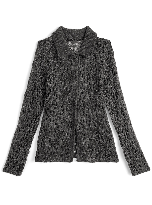 透かし編みニットカーディガン[dpk461] | レディースファッション通販