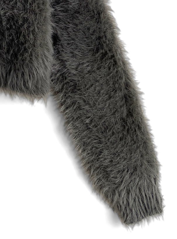 シャギーニットカーディガン