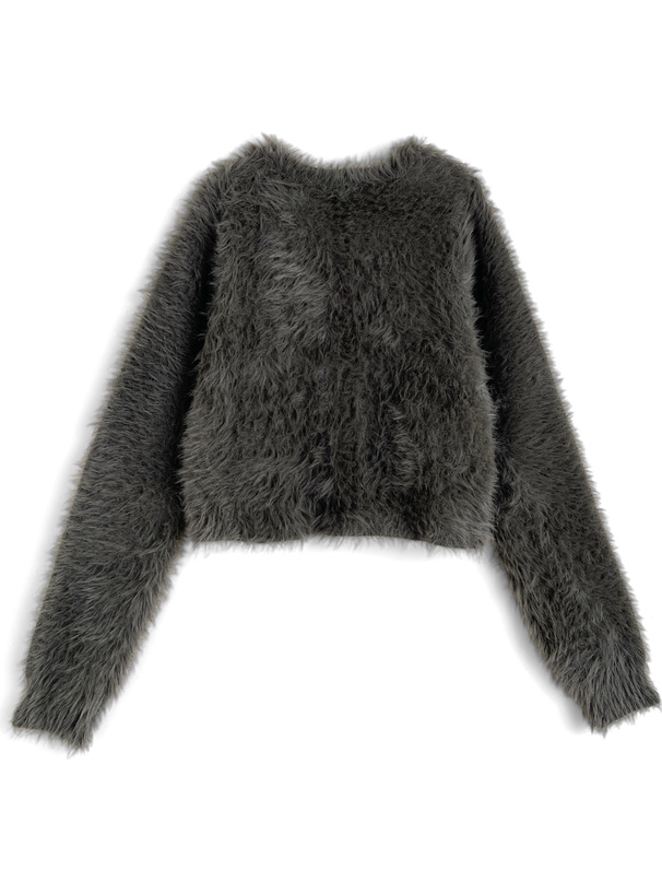 シャギーニットカーディガン