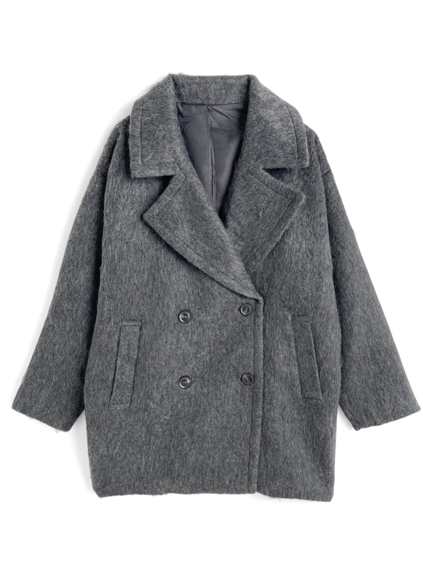 シャギーダブルコクーンコート[dpk476] | レディースファッション通販