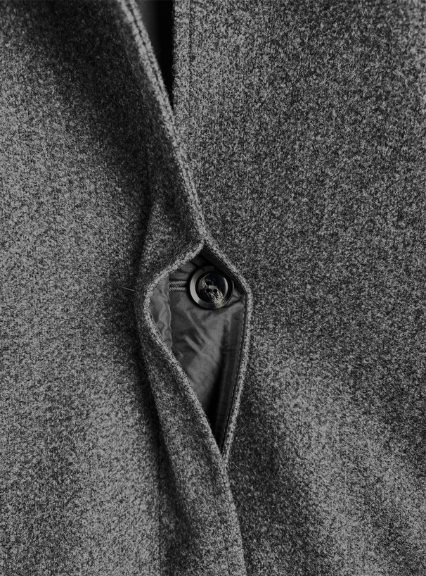 ファーティペット付きフェイクウールジャケット