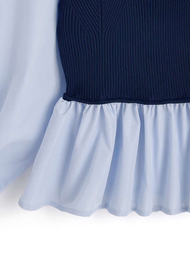 ビスチェドッキングシャツ