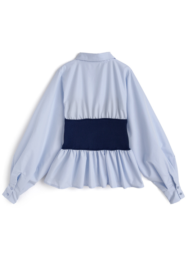 ビスチェドッキングシャツ