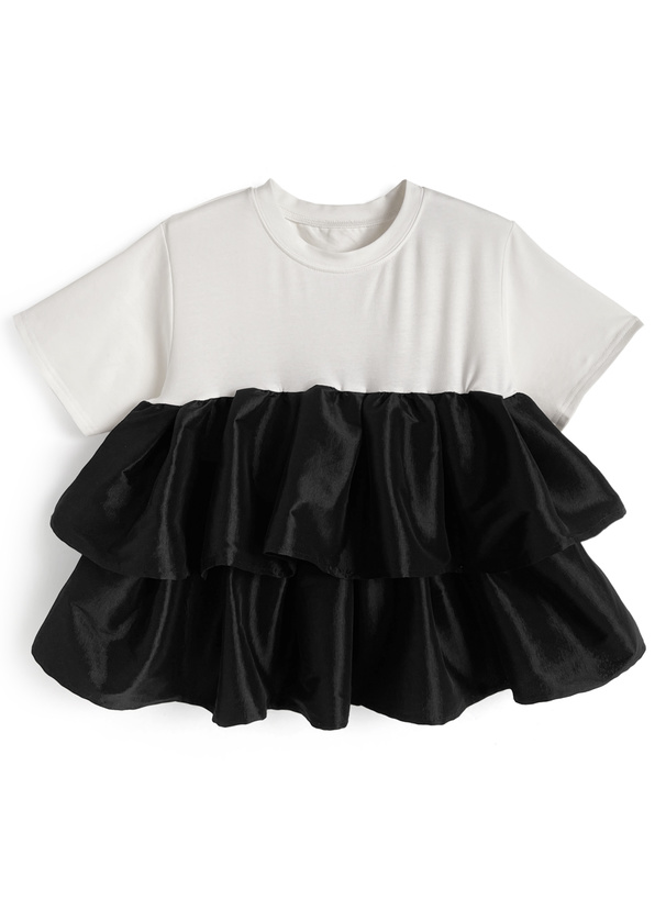 フリルドッキングTシャツ