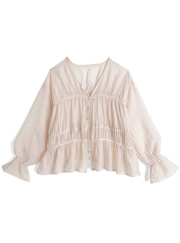 ギャザーシアーブラウス