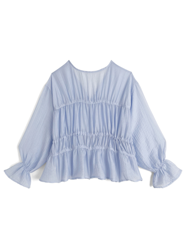 ギャザーシアーブラウス