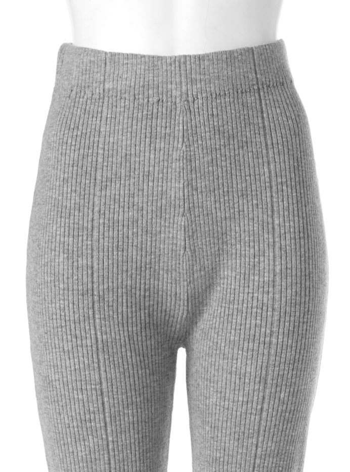 フロントスリットニットフレアパンツ