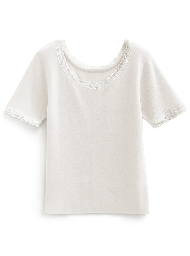 レースニットトップス