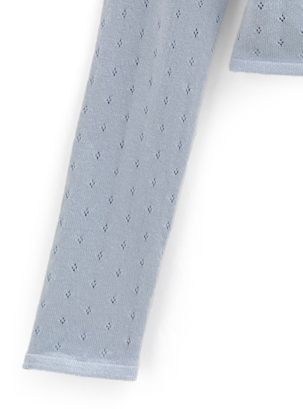 フリルリボンドッキングニットトップス