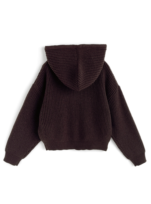 フード付きダブルジップニットパーカー[dr810] | レディース