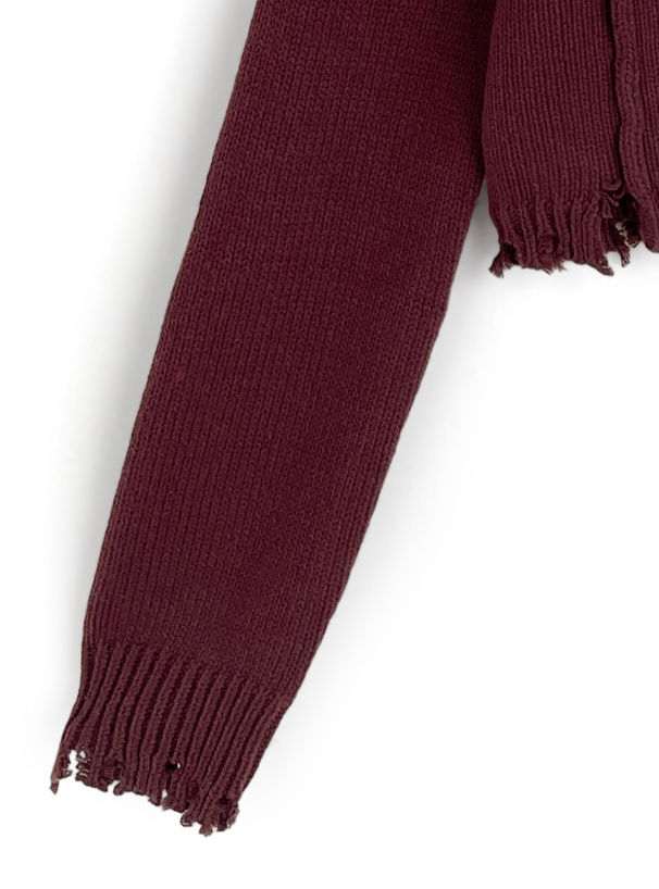 クラッシュニットカーディガン