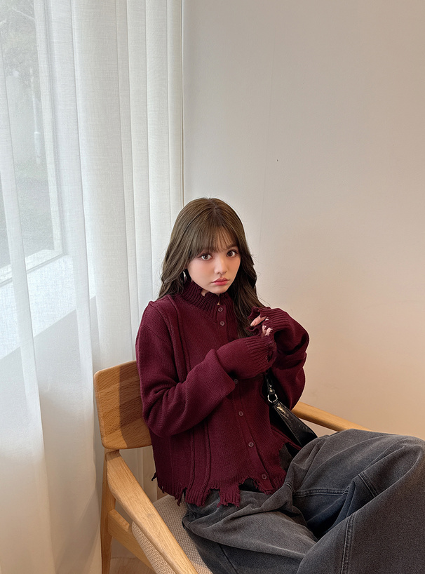 クラッシュニットカーディガン[dr815] | レディースファッション通販の