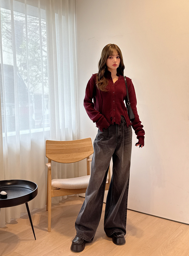 クラッシュニットカーディガン[dr815] | レディースファッション通販の