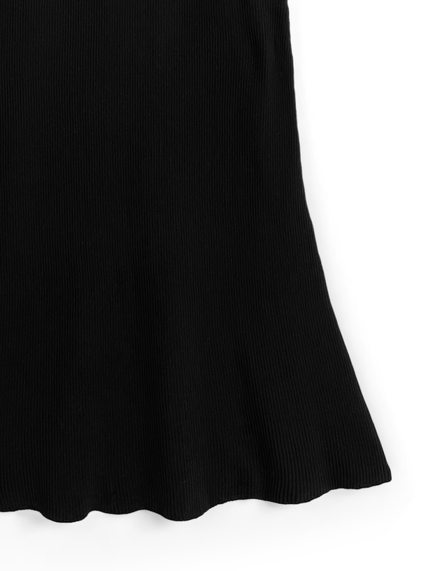 ワンショルダーフリルリボンロングワンピース