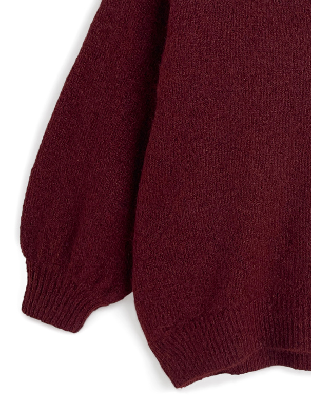 バックリボンニットトップス