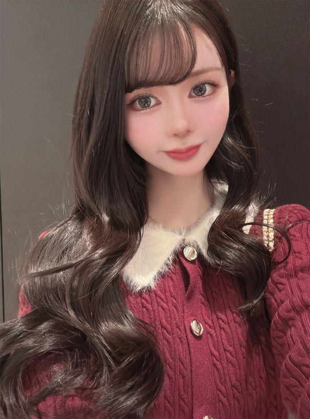 シャギーカラーケーブル編みニットカーディガン