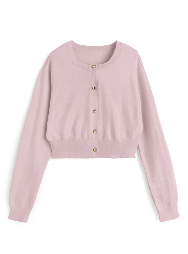 ゴールドボタンニットカーディガン