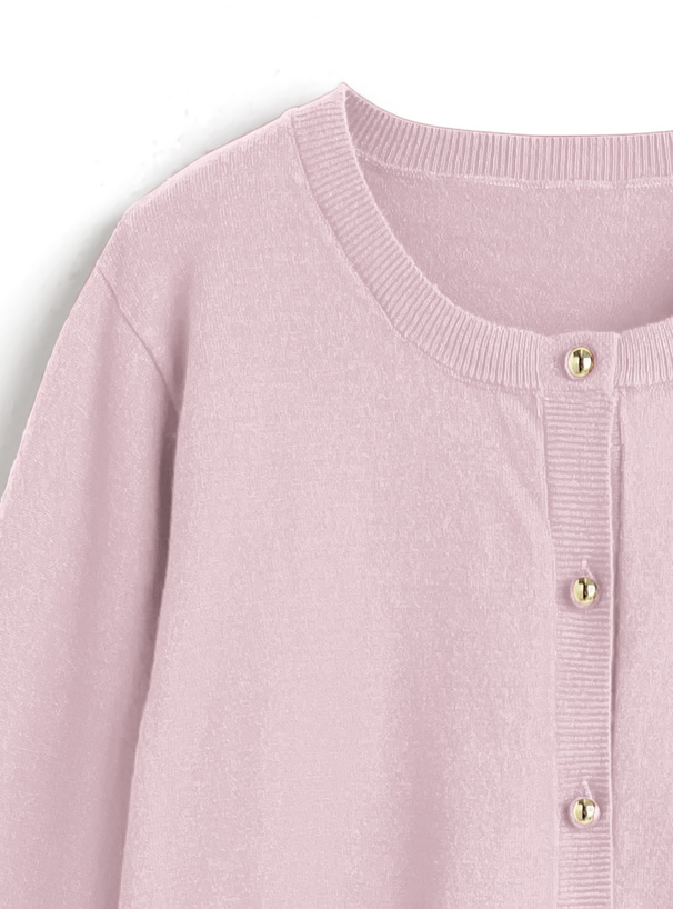 ゴールドボタンニットカーディガン