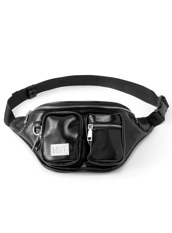 LOVE BOAT　メタリックプレートウエストバッグ[ec233]