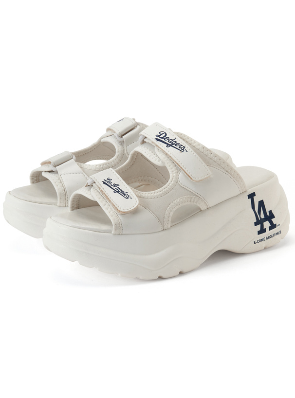 MLB　ロサンゼルスドジャース　ロゴベルト厚底スポーツサンダル[ec239]