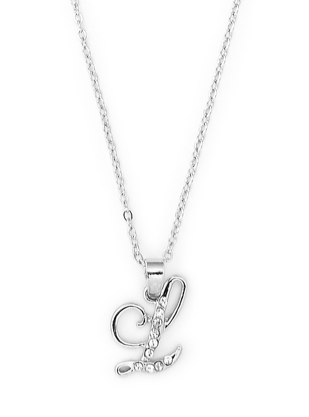 LOVE BOAT ラインストーンロゴネックレス[ec258]