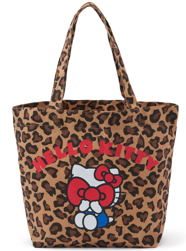サンリオキャラクターズ　ハローキティレオパード柄トートバッグ