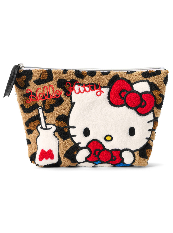 サンリオキャラクターズ ハローキティレオパード柄サガラポーチ[ec269