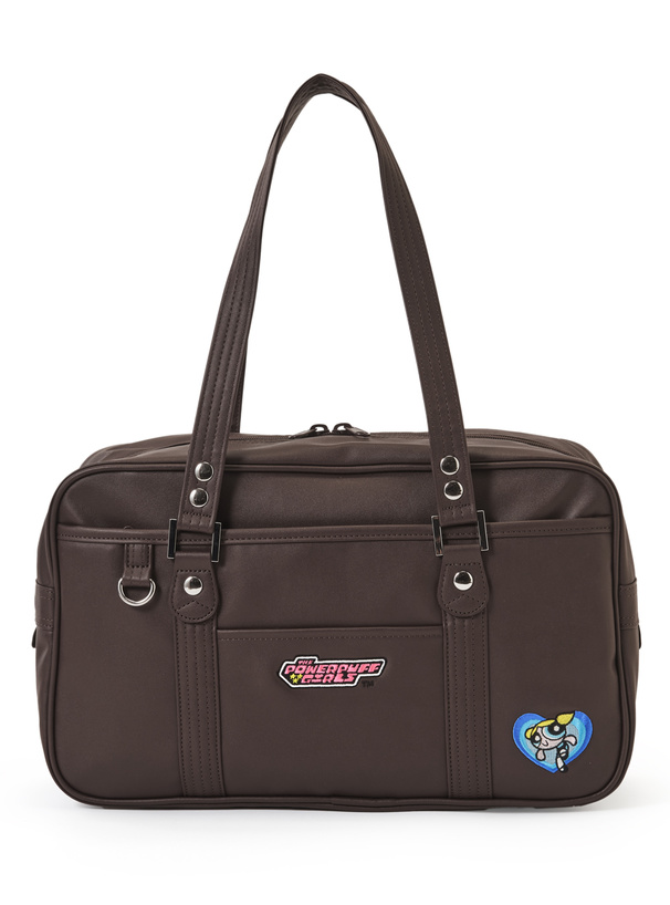 パワーパフガールズ バブルスロゴ刺繍スクールバッグ[ec288