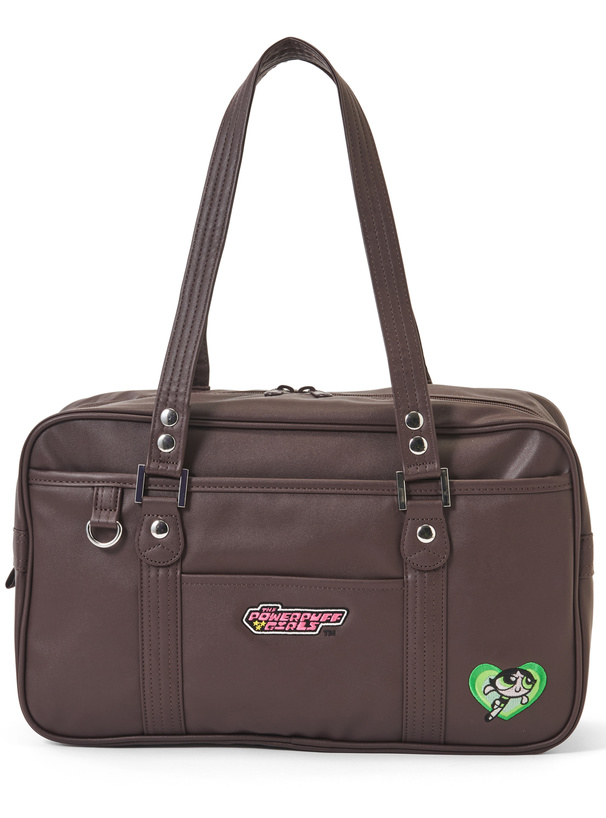 パワーパフガールズ　バターカップロゴ刺繍スクールバッグ[ec290]