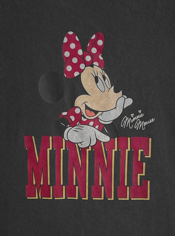 ディズニー ミニーマウス ピグメントTシャツ