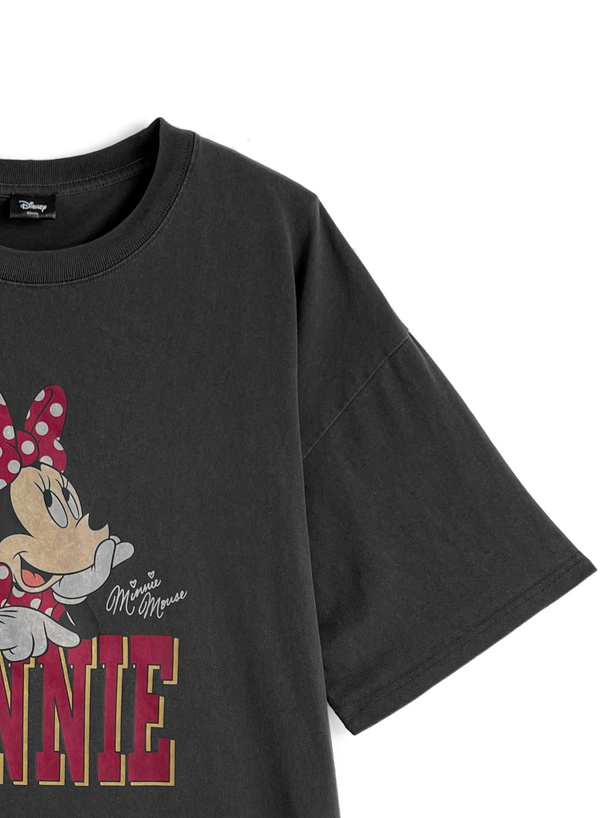 ディズニー ミニーマウス ピグメントTシャツ